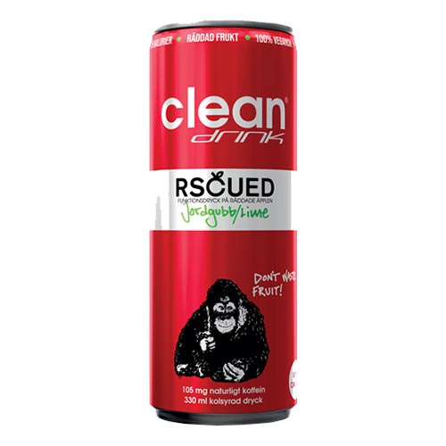 Cleandrink Rscued Jordgubb/Lime - 1-pack