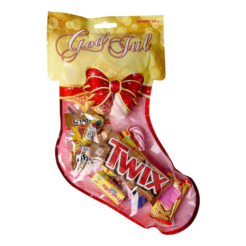 Julstrumpa med Godis Stor