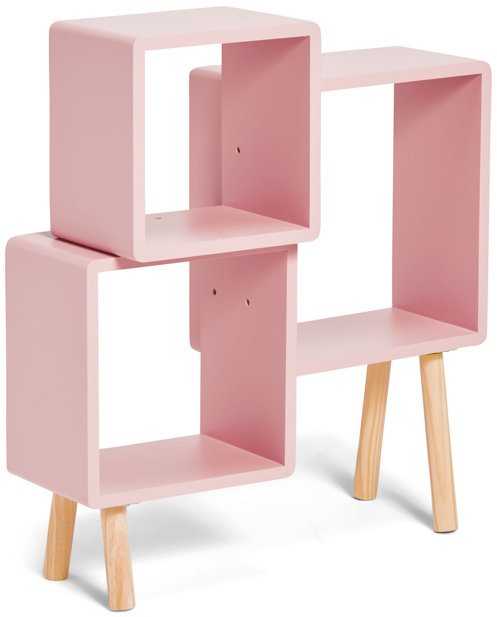 Alice & Fox Bokhylla Cube, Rosa/Vit