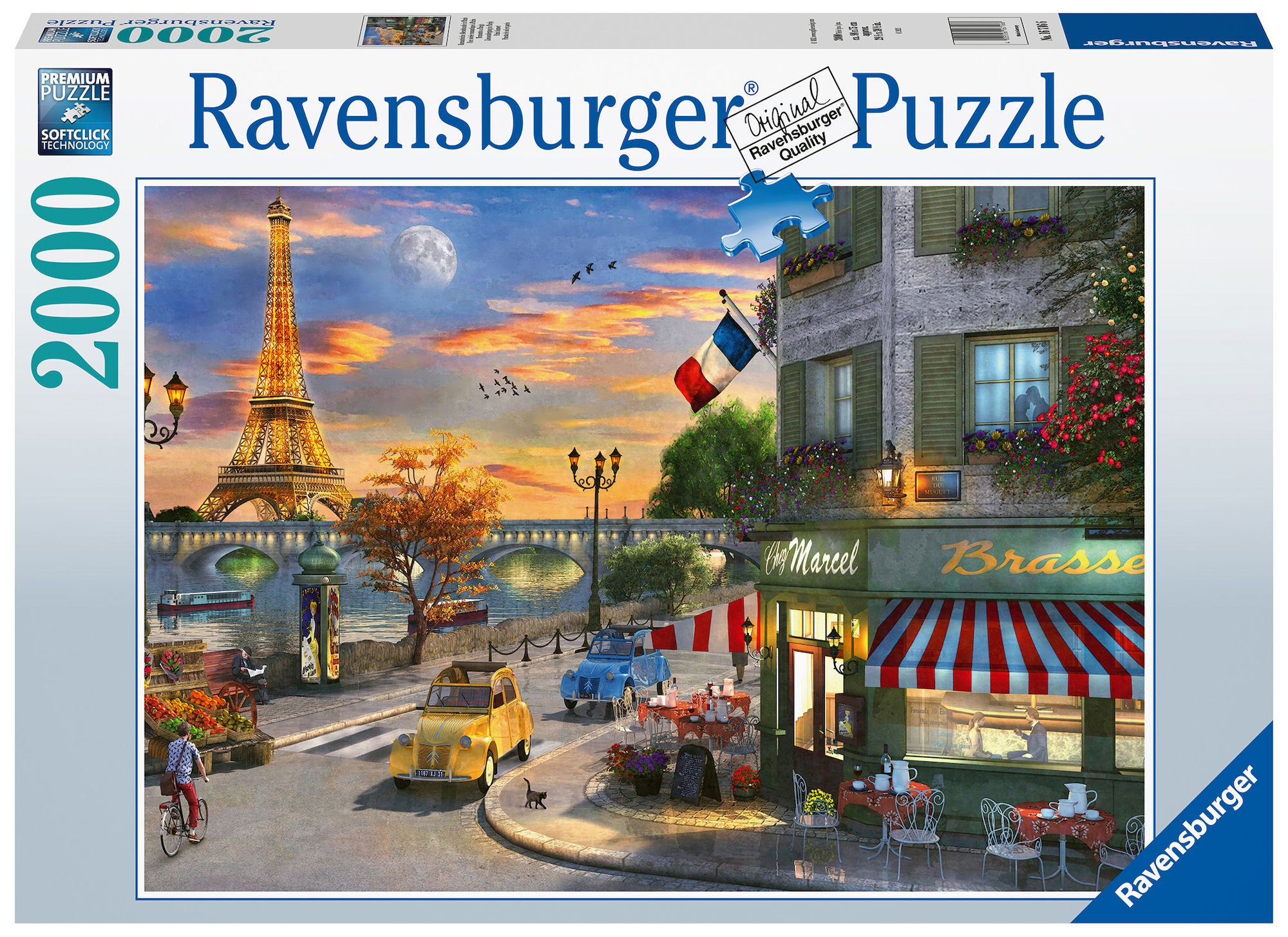 Ravensburger Pussel Paris Solnedgång 2000 Bitar