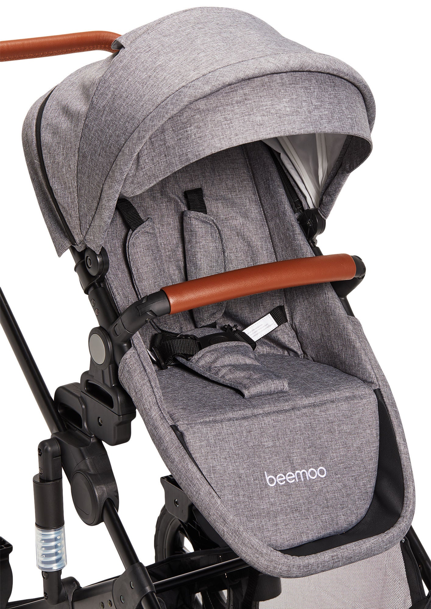 Beemoo Maxi 4 Syskonsits, Grey/Black