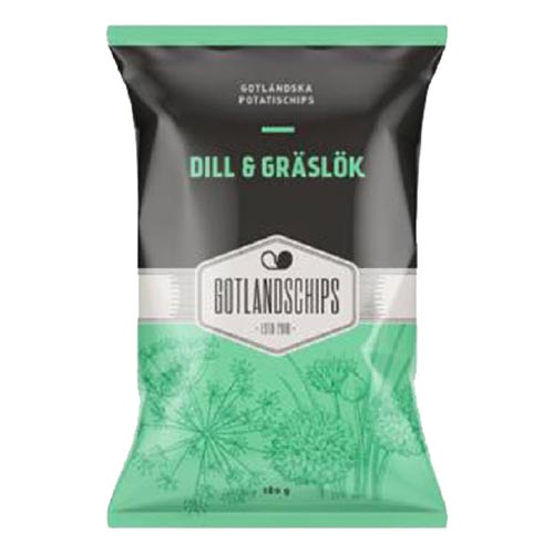 Gotlandschips Dill & Gräslök - 180 gram
