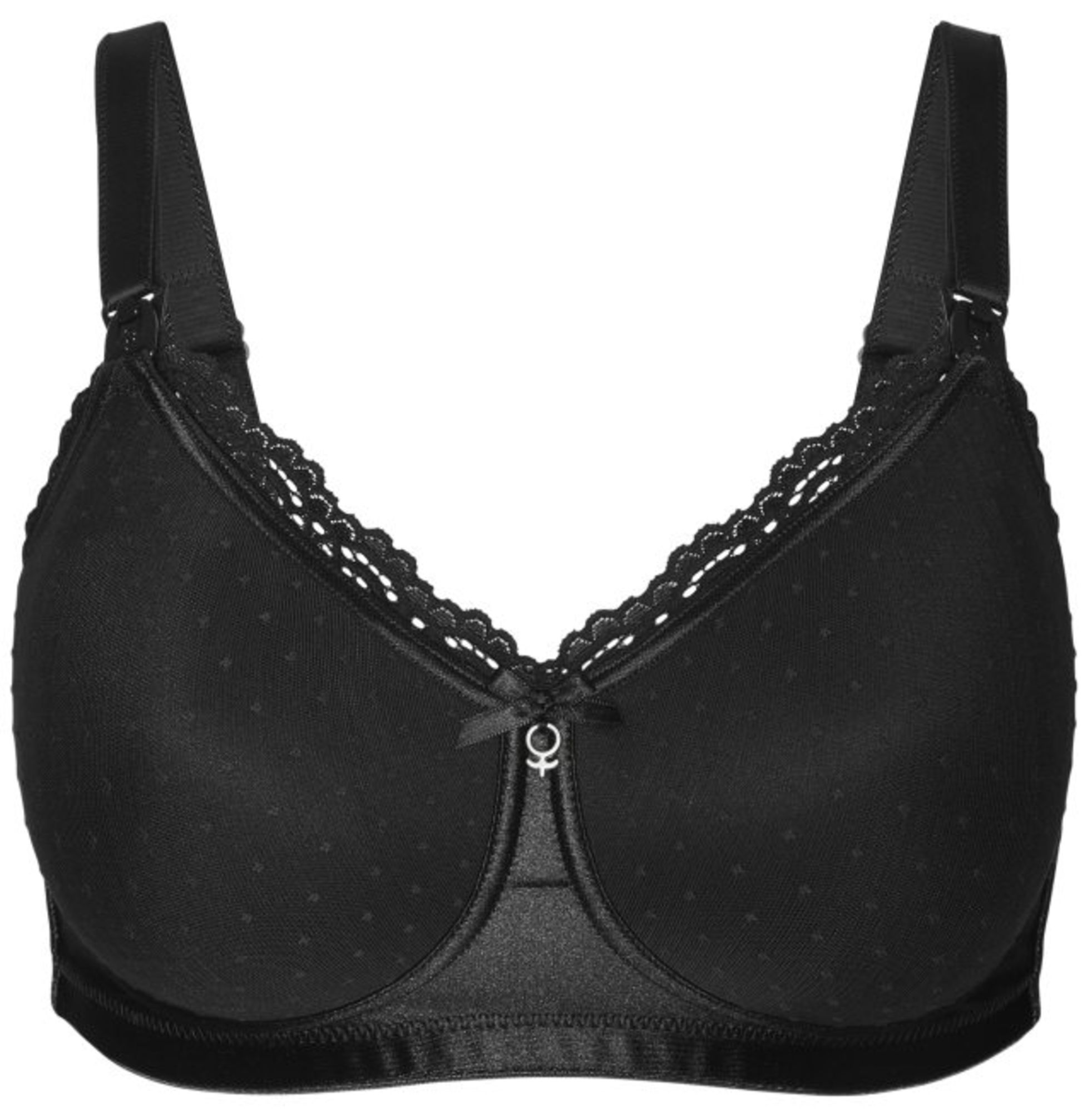 Abecita Amnings-BH Mama Soft Svart 70/75B