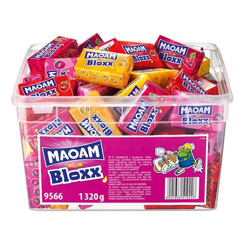 Maoam Fruktkola Lösvikt i Burk - 1.32 kg