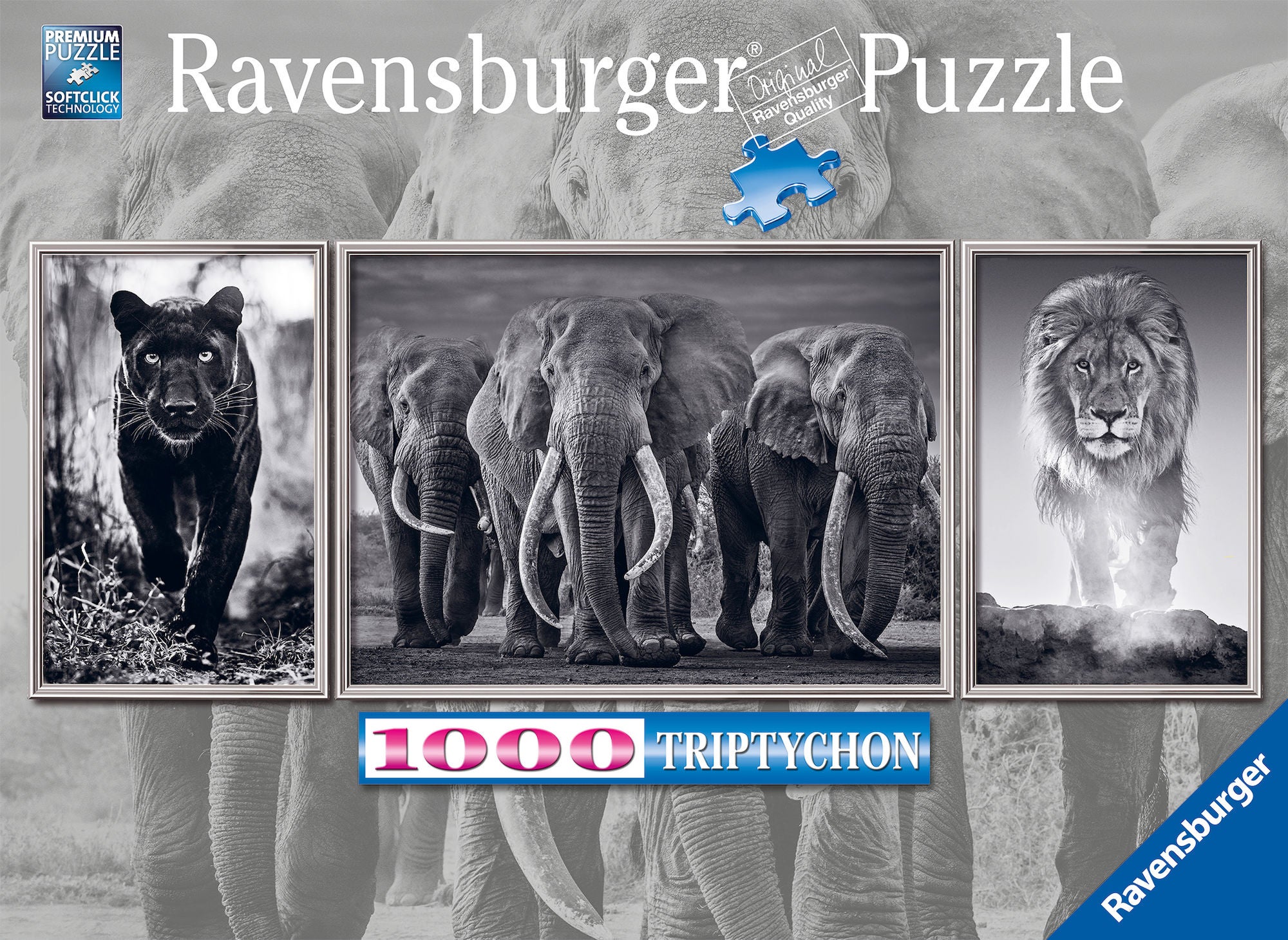 Ravensburger Pussel Svartvita Djur 1000 Bitar