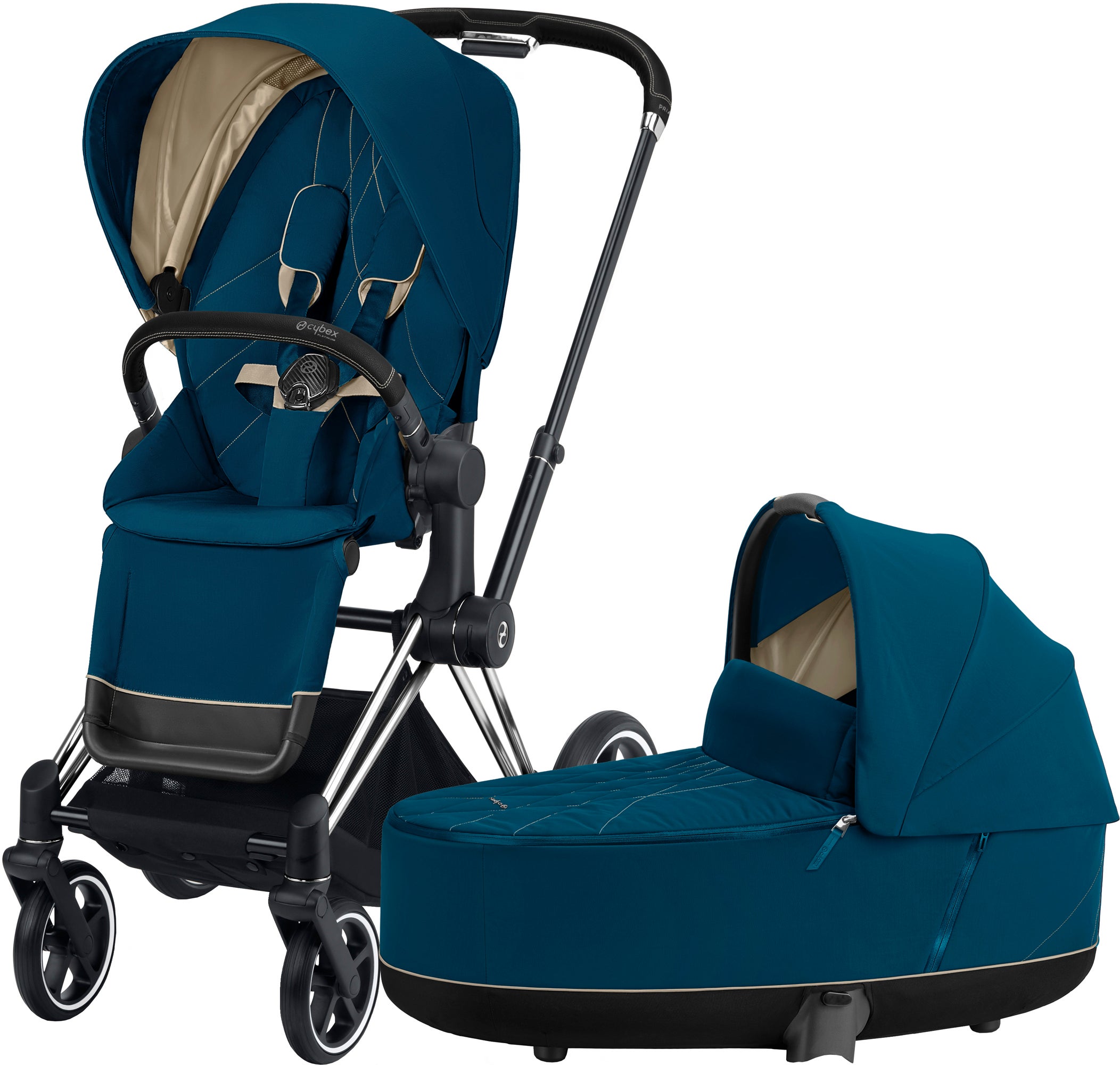 Cybex Priam Duovagn, Mountain Blue/Chrome Black
