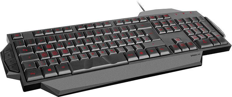 SpeedLink RAPAX Gaming Tangentbord, Svart