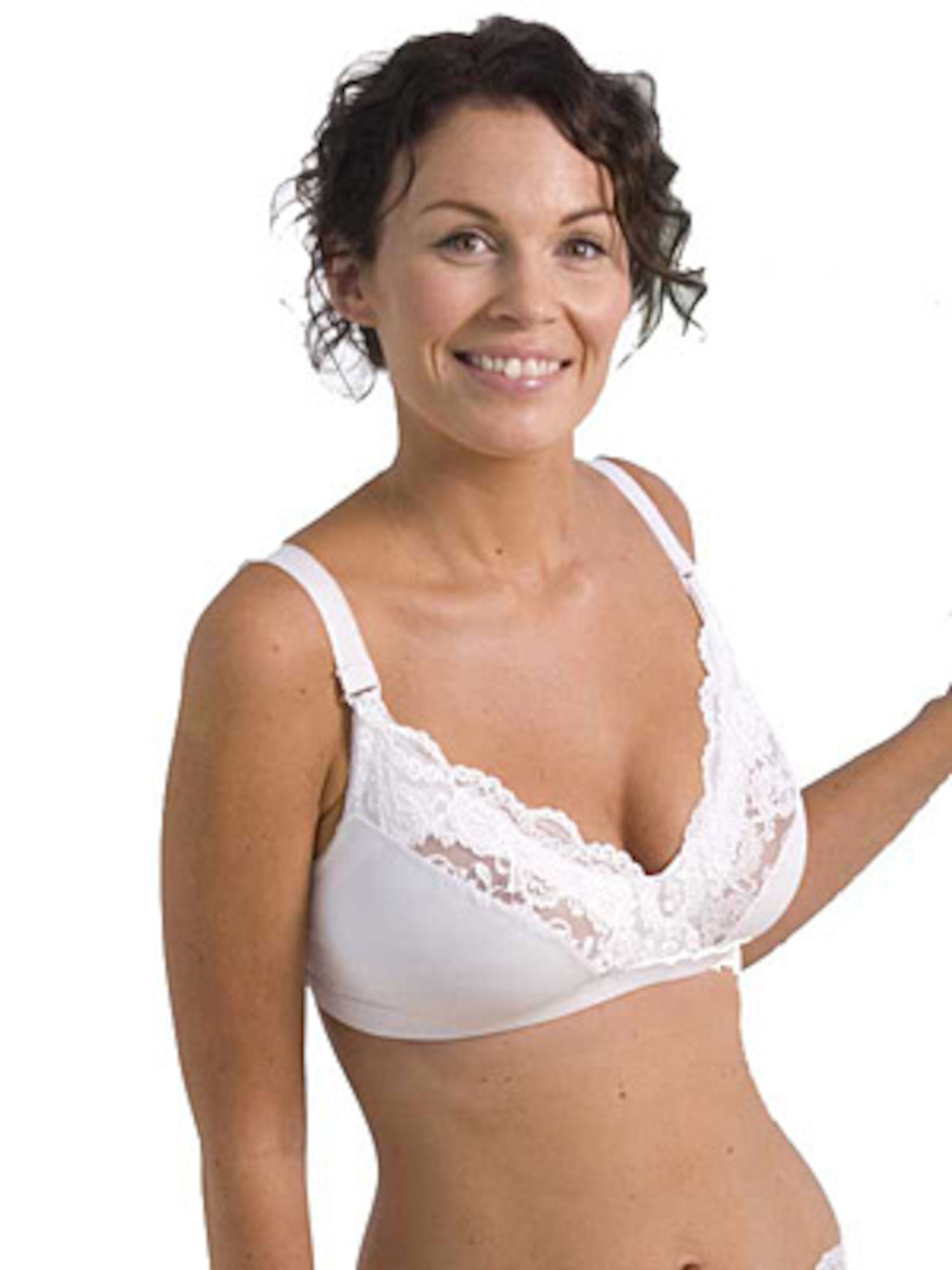 Carriwell Amnings-BH Lace Microfiber, Vit XS