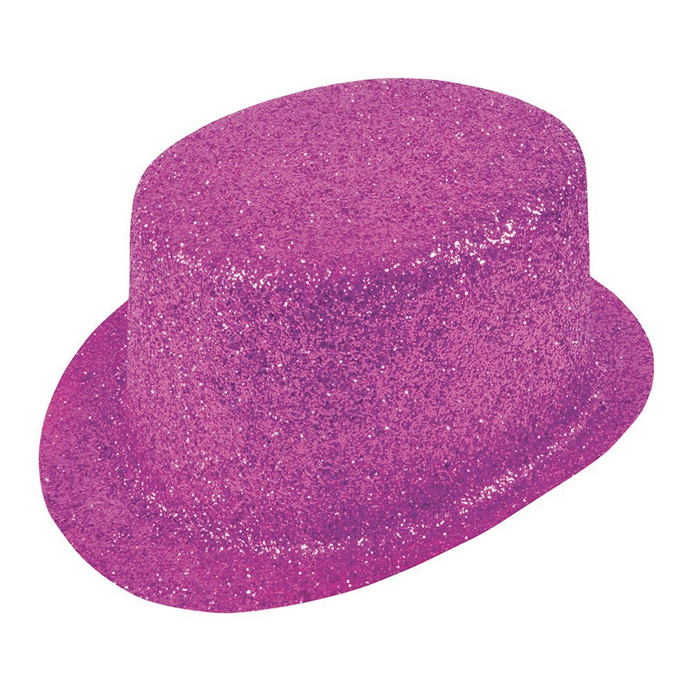 Glittrande Höghatt Cerise - One size