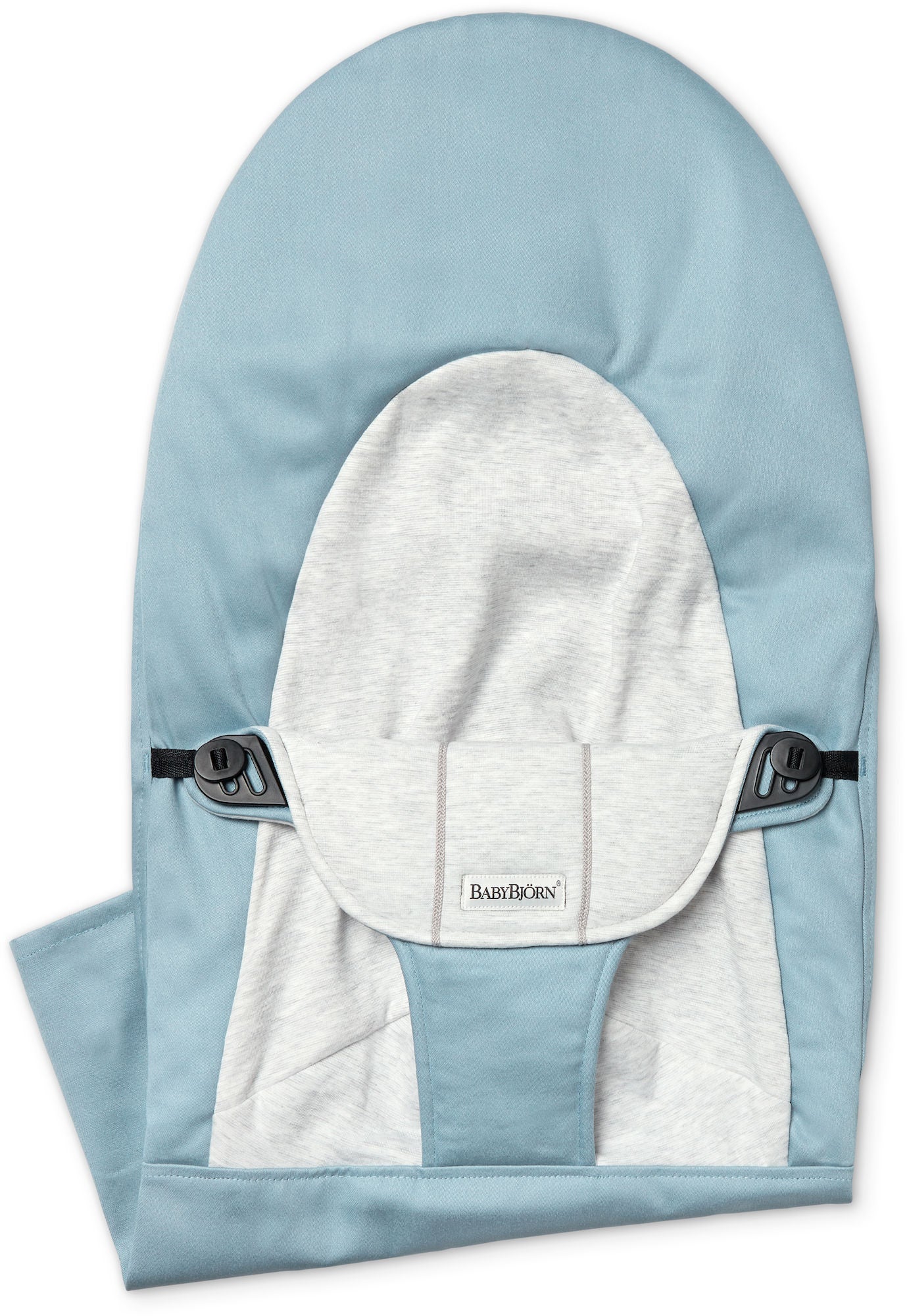 BabyBjörn Balance Soft Tygsits, Cotton/Jersey, Blå/Grå