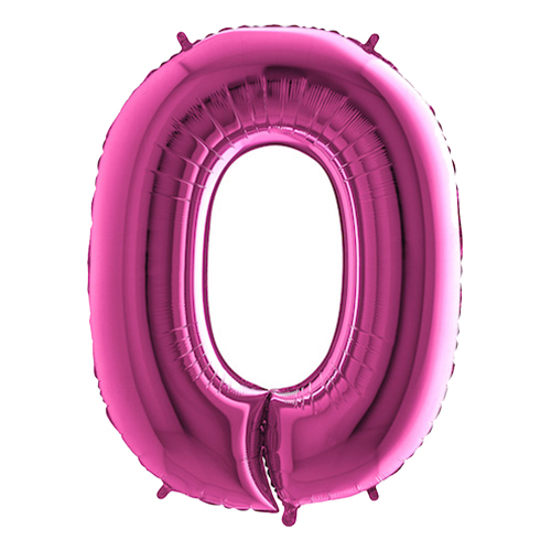 Sifferballong Rosa Metallic - Siffra 0