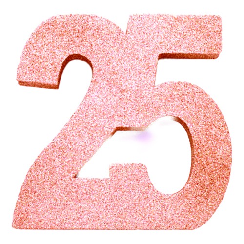Bordsdekoration Siffra Roséguld - Siffra 25