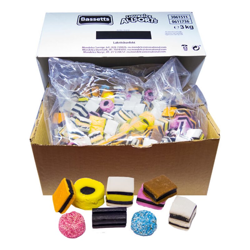 Bassets Lakritskonfekt Storpack - 3 kg