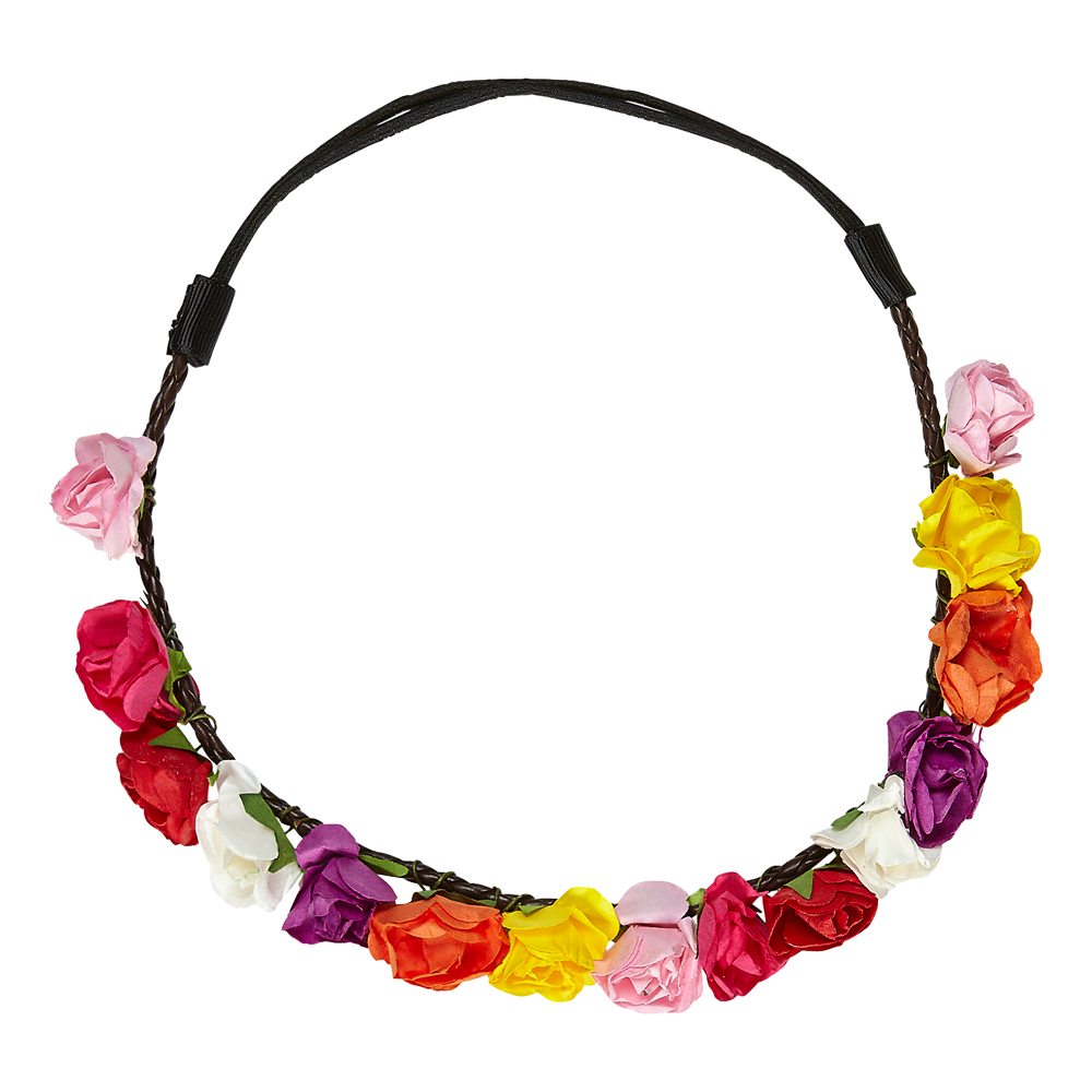 Hårband med Blommor Peace - One size