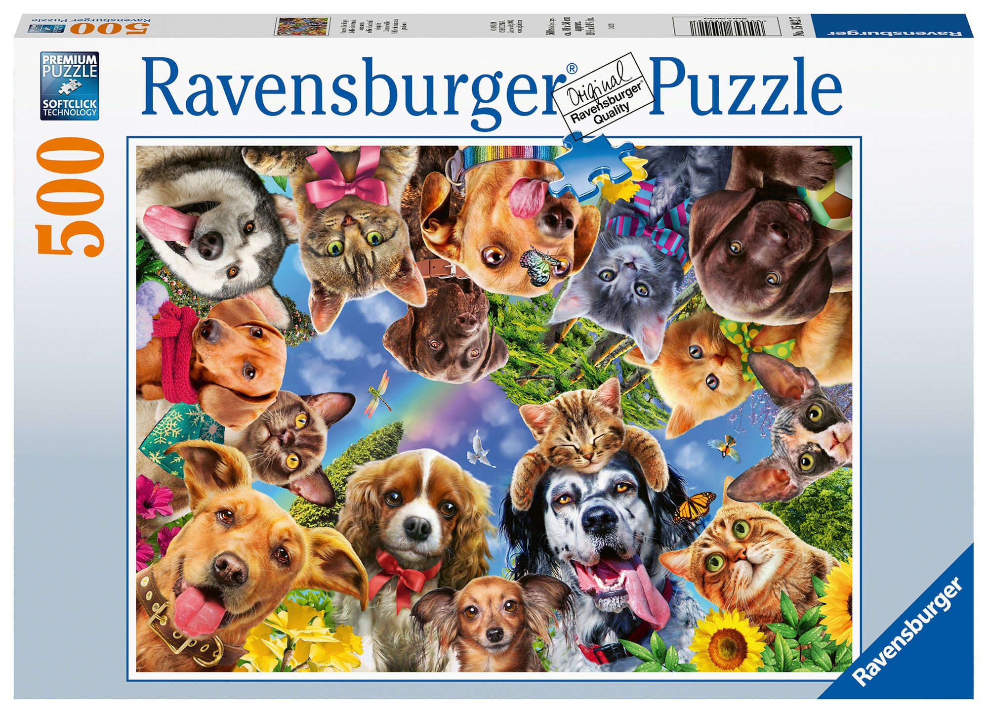Ravensburger Pussel Djur Selfie 500 Bitar