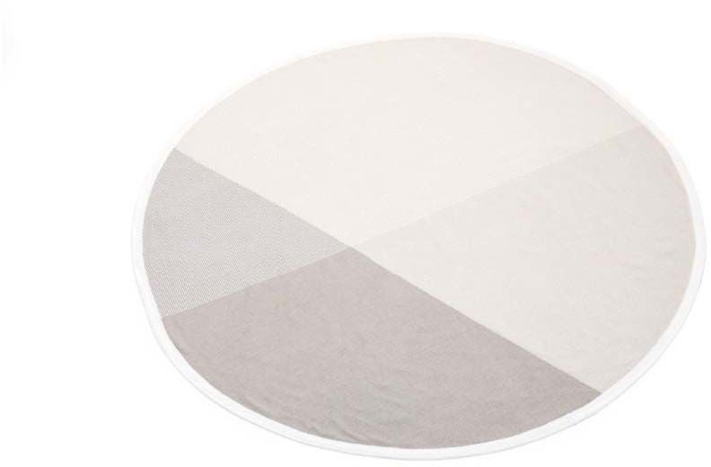 Stokke Stickad Bomullsfilt, Beige