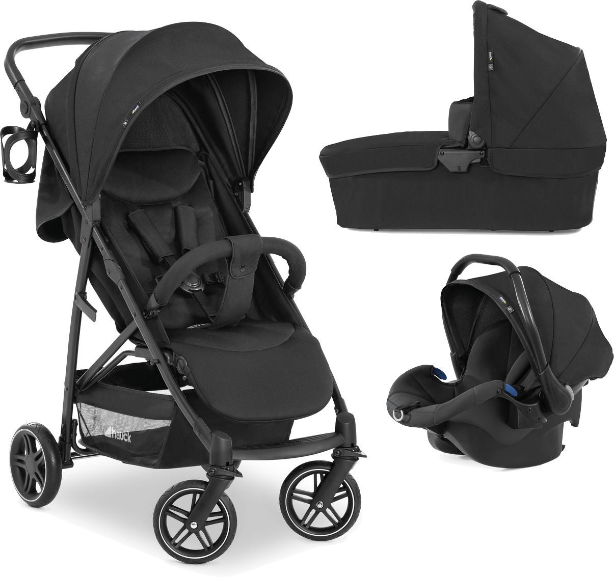 Hauck Rapid 4R Plus Trioset, Black