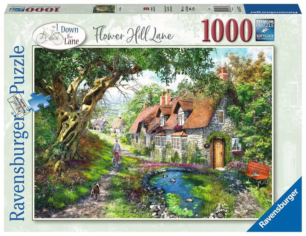 Ravensburger Pussel Flower Hill Lane, 1000 Bitar
