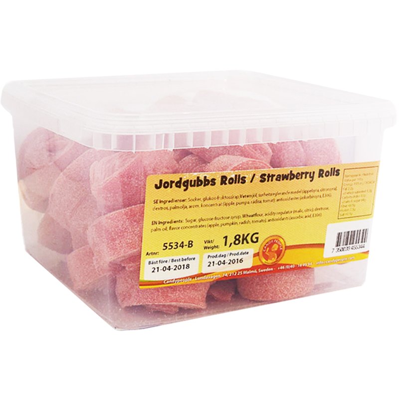 Hel Låda "Jordgubbs Rolls" 1,8kg - 45% rabatt