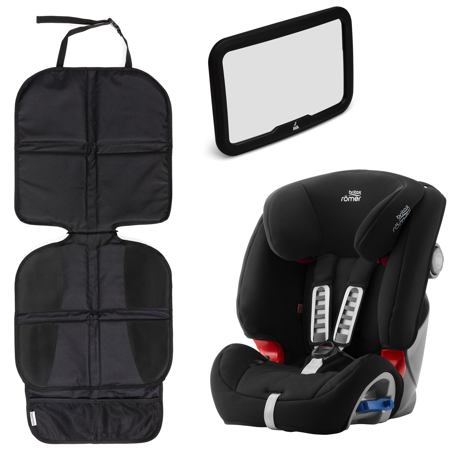 Britax Römer Multi-Tech III med Bilspegel och Sätesskydd Lux, Cosmos Black