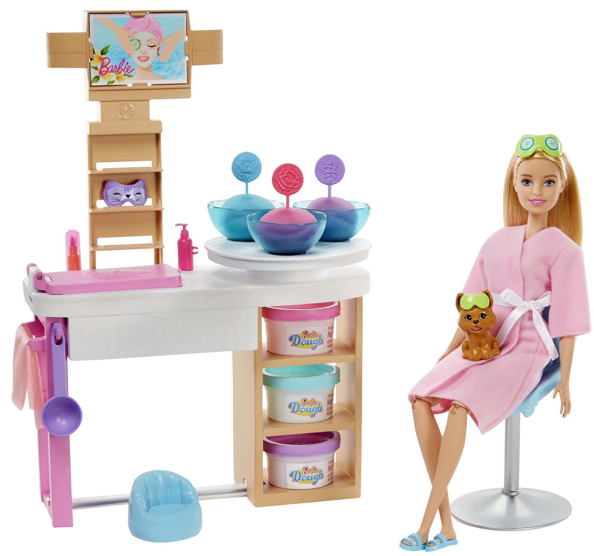 Barbie Docka Face Mask Playset 1