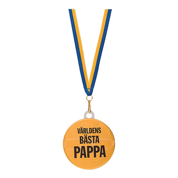 Chokladmedalj med Text - Världens Bästa Pappa