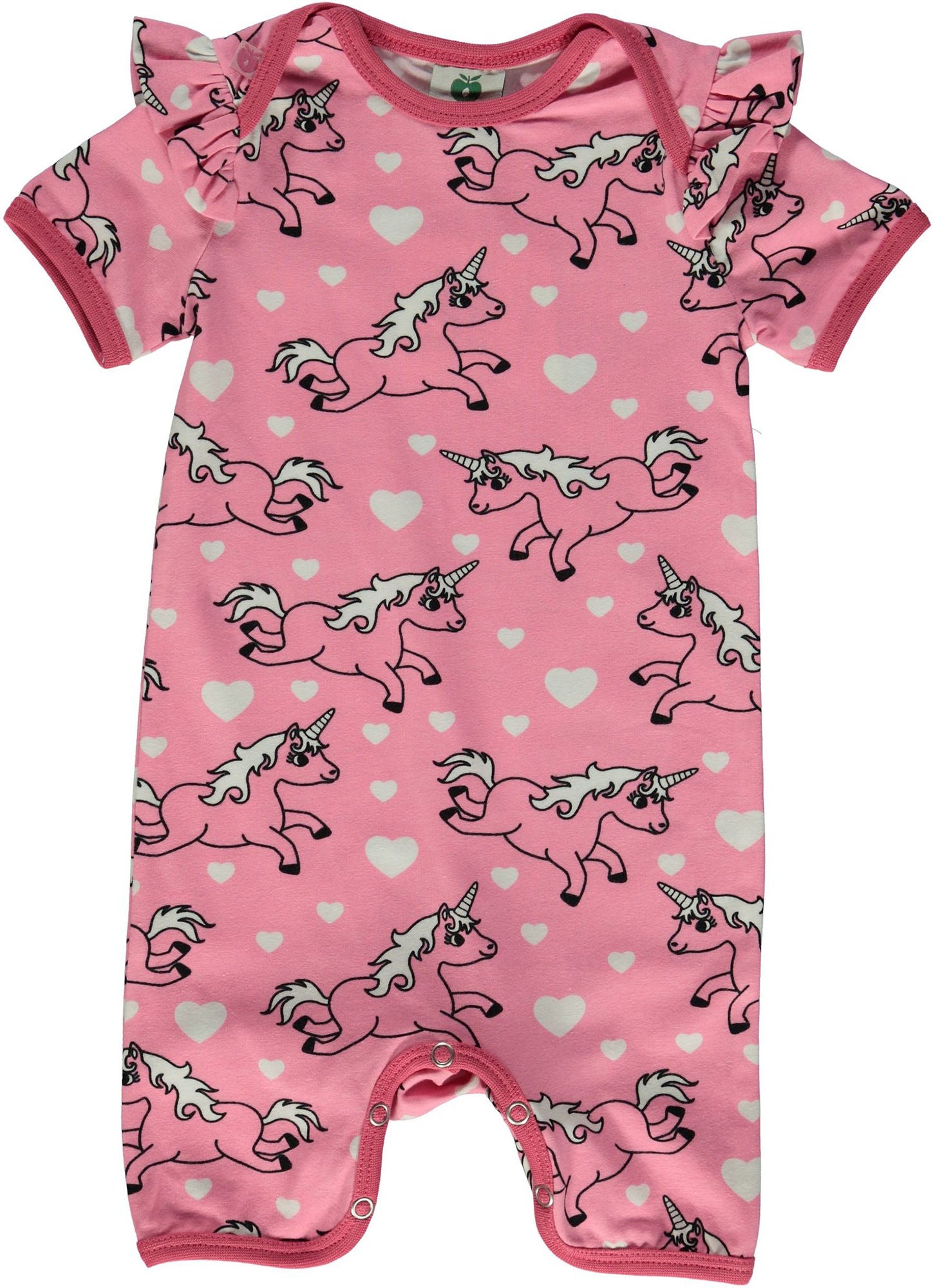 Småfolk Unicorn Sparkdräkt, Sea Pink, 80