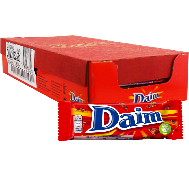 Hel Låda Daim 36 x 28g - 50% rabatt