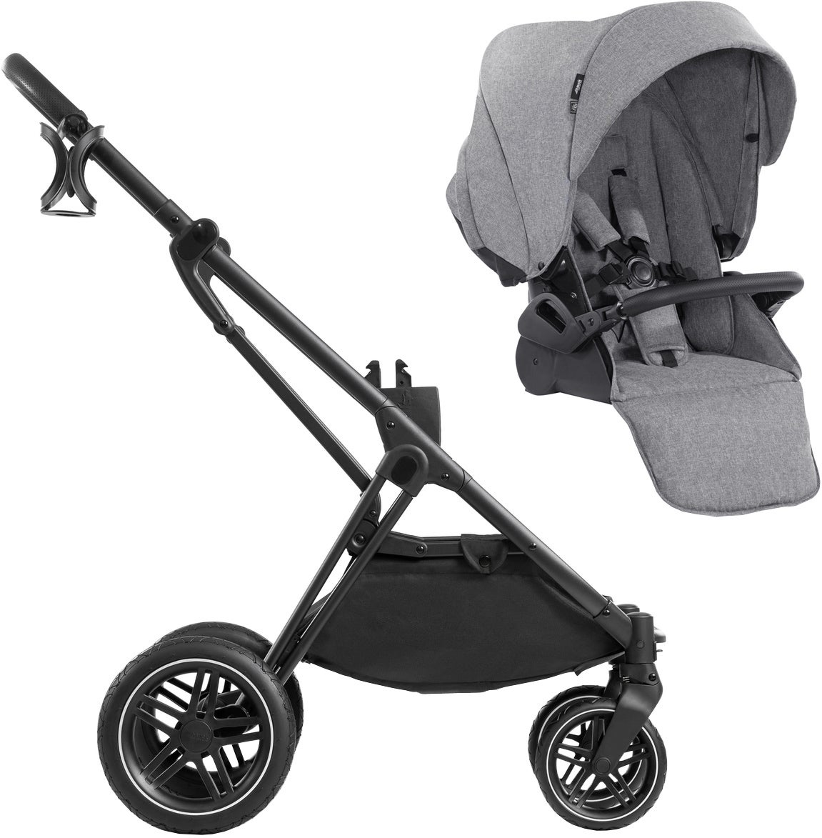 Hauck Vision X Sittvagn, Grey Melange/Black