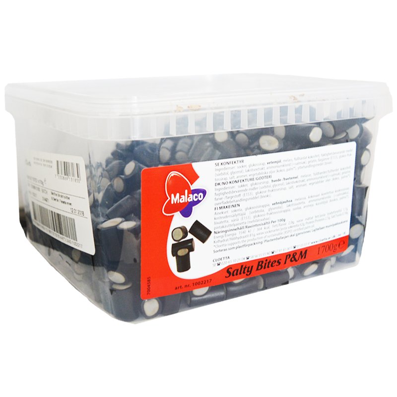 Hel Låda Godis "Salty Bites" 1,7kg - 51% rabatt
