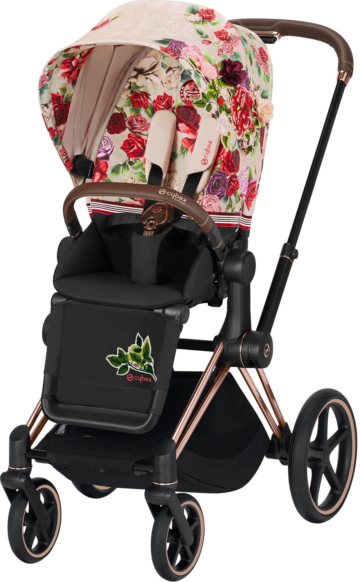 Cybex Priam Sittvagn, Spring Blossom Light/Rose Gold