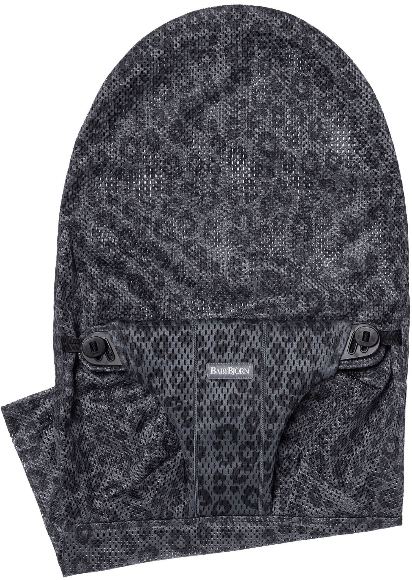 BabyBjörn Bliss Mesh Tygsits till Babysitter, Leopard Antracit