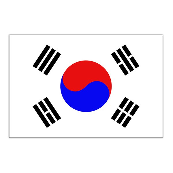 Flagga Sydkorea