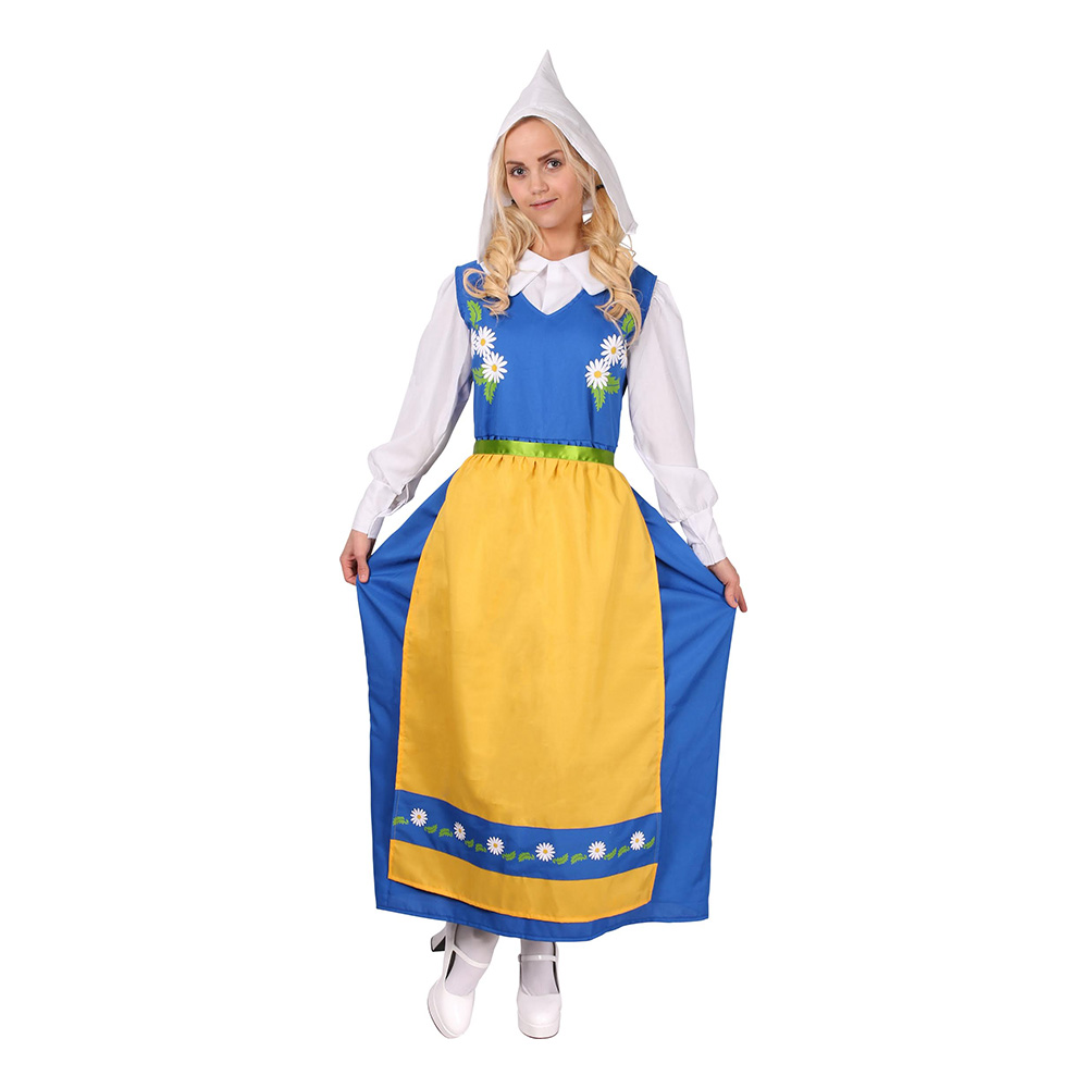 Sverigedräkt Dam Maskeraddräkt - Small