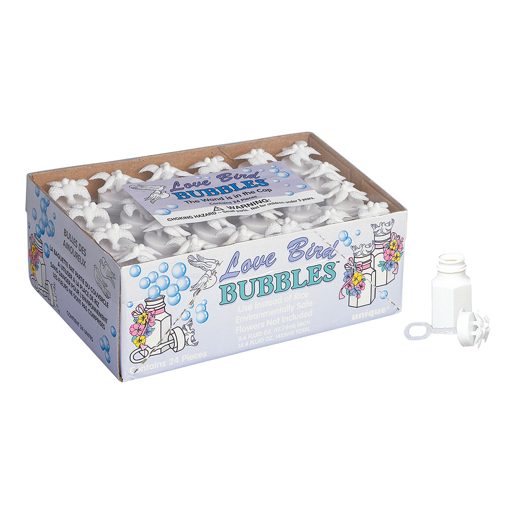 Såpbubblor Bröllop Duvor - 24-pack