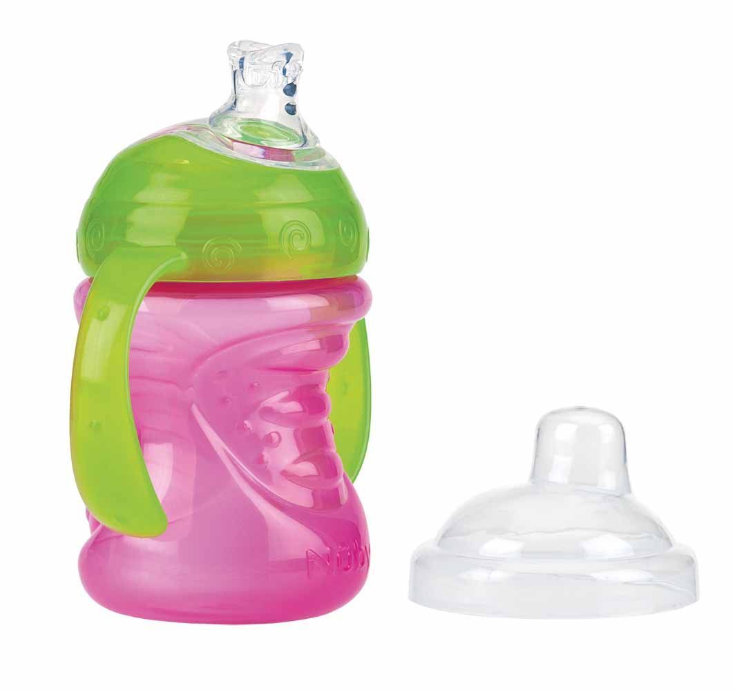 Nûby Dricksflaska med Handtag, Rosa