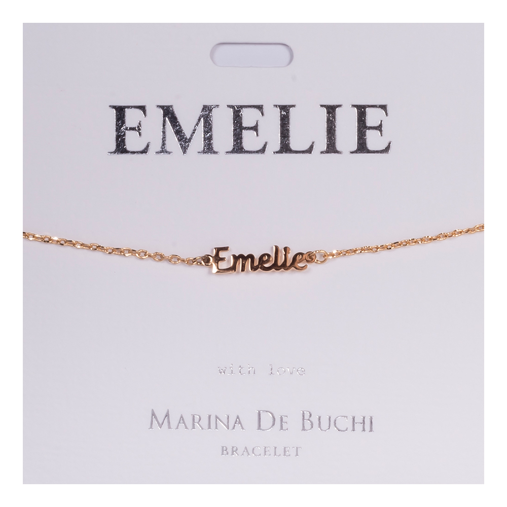 Namnarmband Guld - Emelie