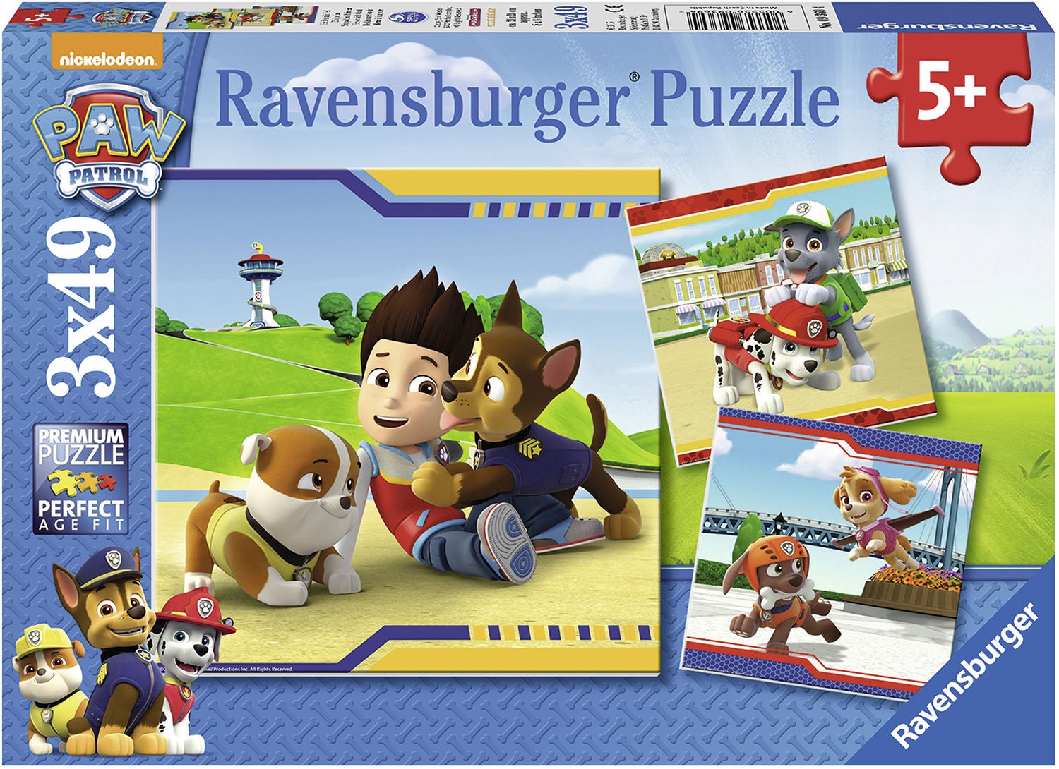 Ravensburger Pussel Paw Patrol Lurviga Hjältar 3x49 Bitar
