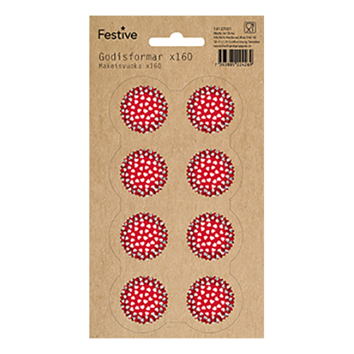 Knäckformar Röda - 160-pack