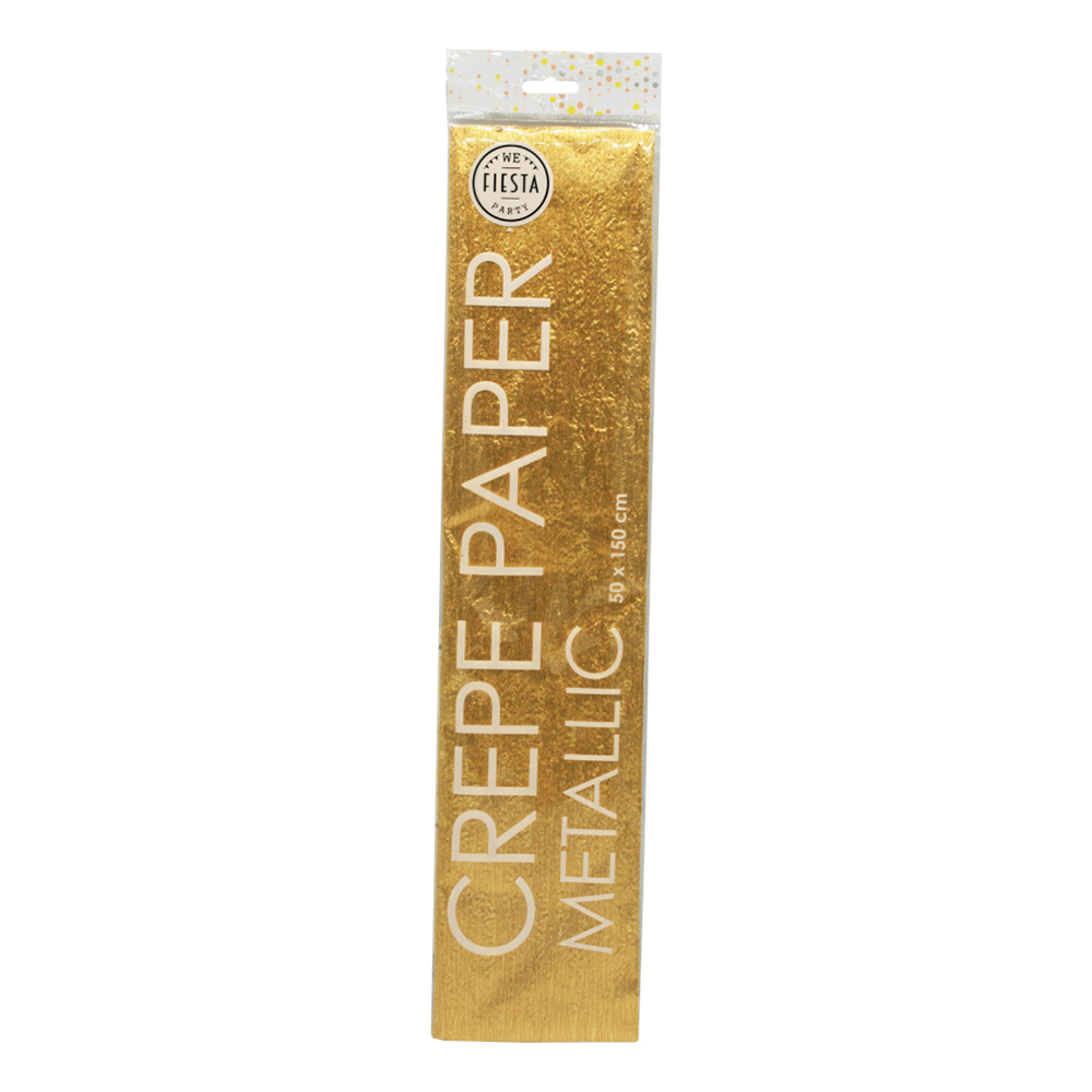 Kräppapper Guldmetallic