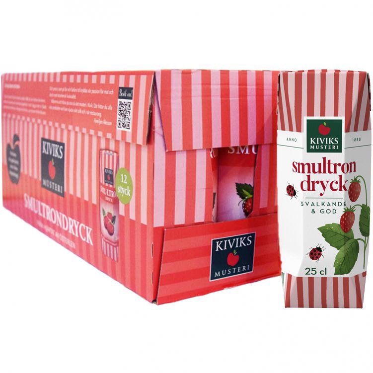 Hel Låda Smultrondryck 12 x 25cl - 34% rabatt