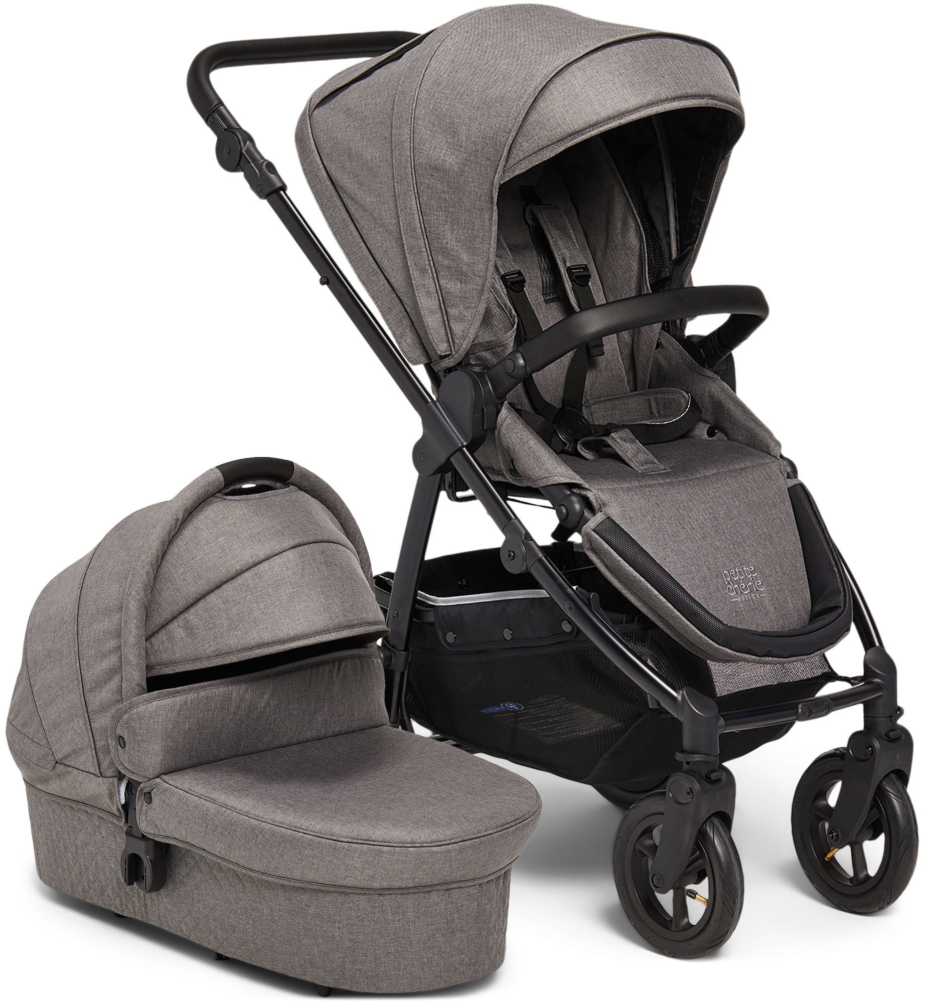 Petite Chérie Heritage 2 Duovagn, Grey/Black