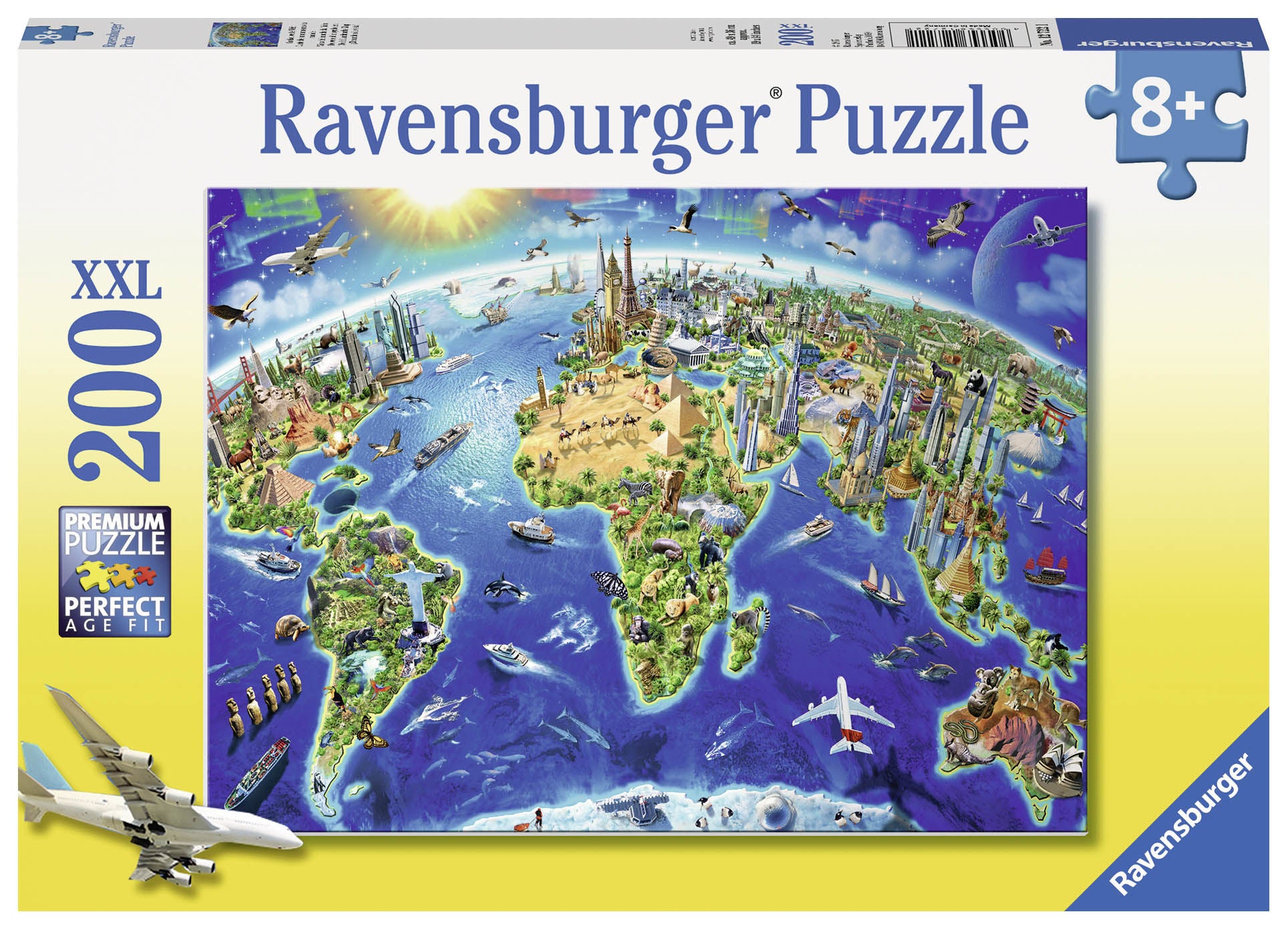 Ravensburger Pussel Världens Landmärken 200 Bitar