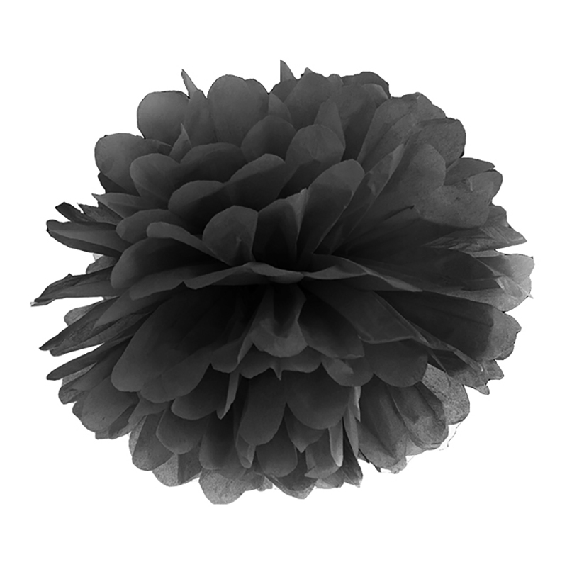 Pompom Svart - 25 cm