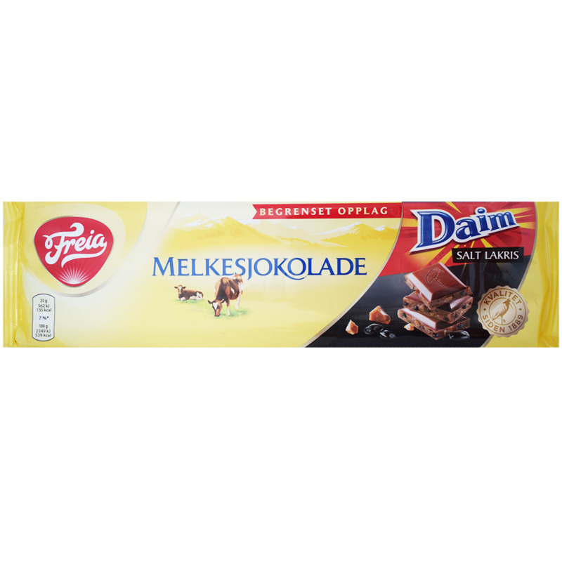 Mjölkchoklad "Daim Saltlakrits" 200g - 67% rabatt