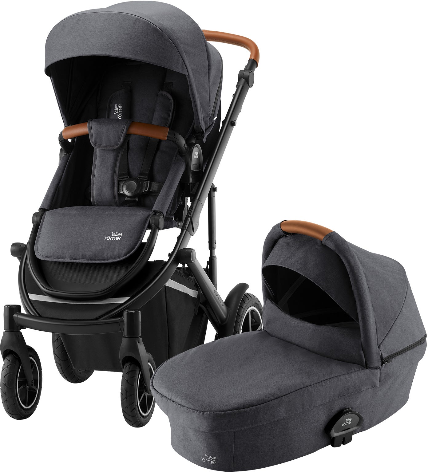 Britax Römer Smile 3 Duovagn, Midnight Grey