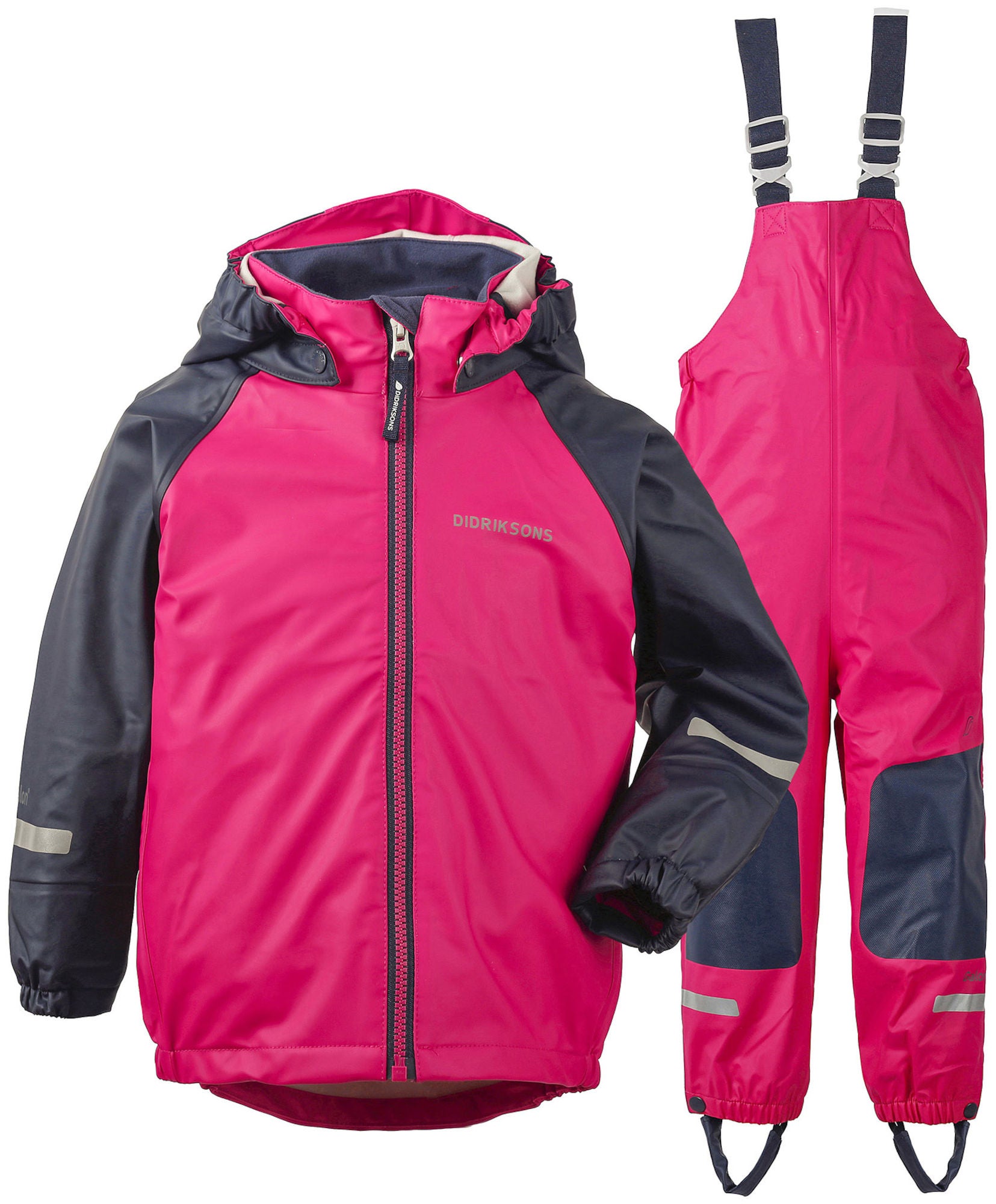 Didriksons Stormman Regnställ, Warm Cerise 90