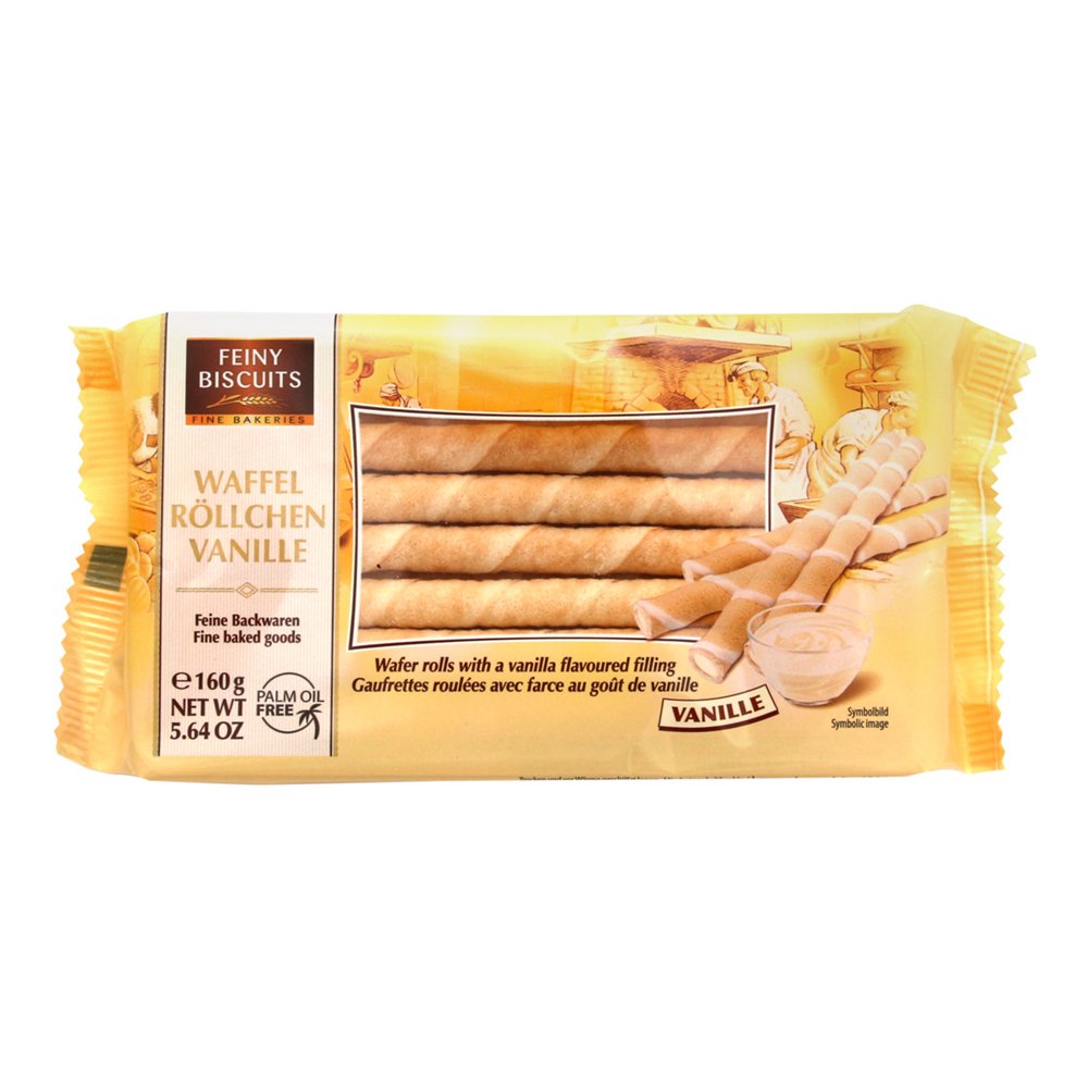 Wafer Rolls med Vaniljkräm - 160 gram
