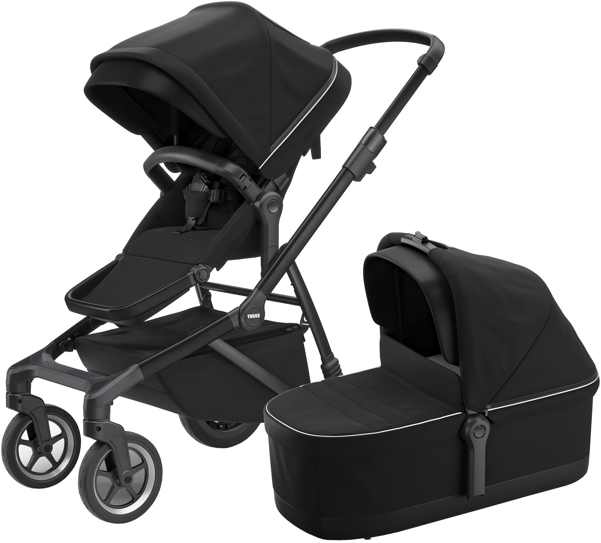 Thule Sleek Duovagn, Midnight Black on Black