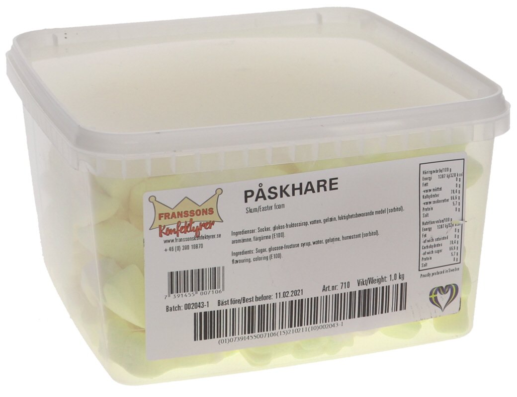 Påskhare Skum - 68% rabatt